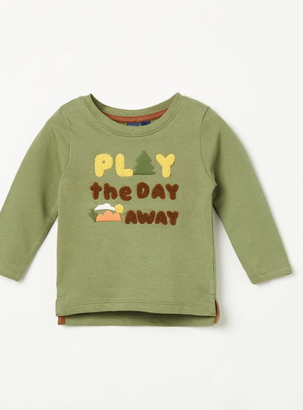 JUNIORS Boys Embroidered T-shirt